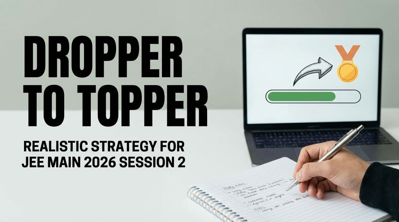 Dropper to Topper JEE Main Strategy